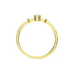 Bague Solitaire Nina Or Jaune Diamant -Garmin Soldes B7DFJDW1EW view2