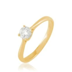 Bague Solitaire Collection Victoria Or Jaune Diamant