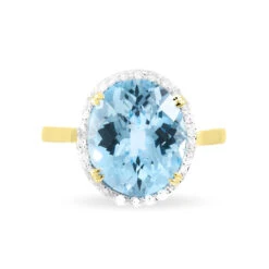 Bague Anna Or Jaune Topaze Et Diamant -Garmin Soldes B7DFJTB575 view1