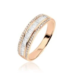 Bague Eugenie Or Rose Diamant
