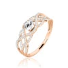 Bague Solitaire Liora Or Rose Diamant