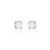 Boucles D'oreilles Or Blanc Victoria Puces Diamants -Garmin Soldes B7OFBD0031 master