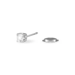 Boucles D'oreilles Puces Clavie Or Blanc Diamant -Garmin Soldes B7OFBDW802 view2