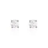 Boucles D'oreilles Puces Or Blanc Victoria Diamants