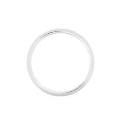 Alliance Athena Demi Jonc Classique Palladium Blanc -Garmin Soldes BEAHBW0184 view2