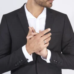 Alliance Mat Et Brillant Liseret Ruban Plat Palladium Blanc -Garmin Soldes BEAHBW0187 model0