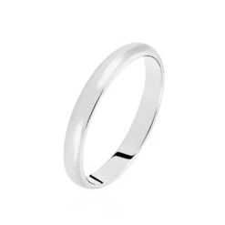 Alliance Celestin Demi Jonc Bombé Palladium Blanc