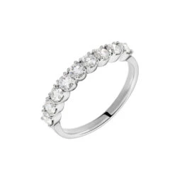 Demi Alliance Eloise Platine Blanc Diamant