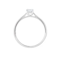 Bague Solitaire Victoria Platine Blanc Diamant -Garmin Soldes BPDFBDW3VX view2