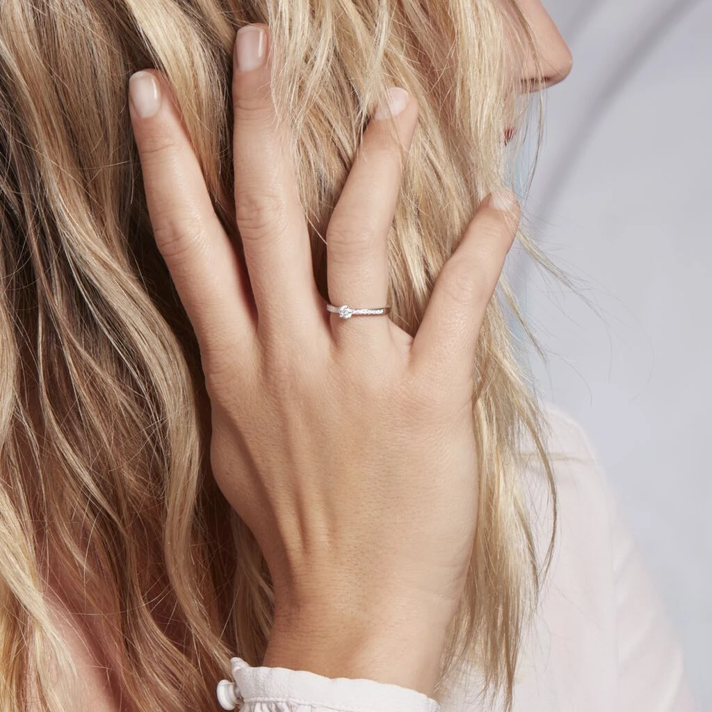 Bague Solitaire Laetitia Platine Blanc Diamant 7 Bague Solitaire Laetitia Platine Blanc Diamant – Image 5