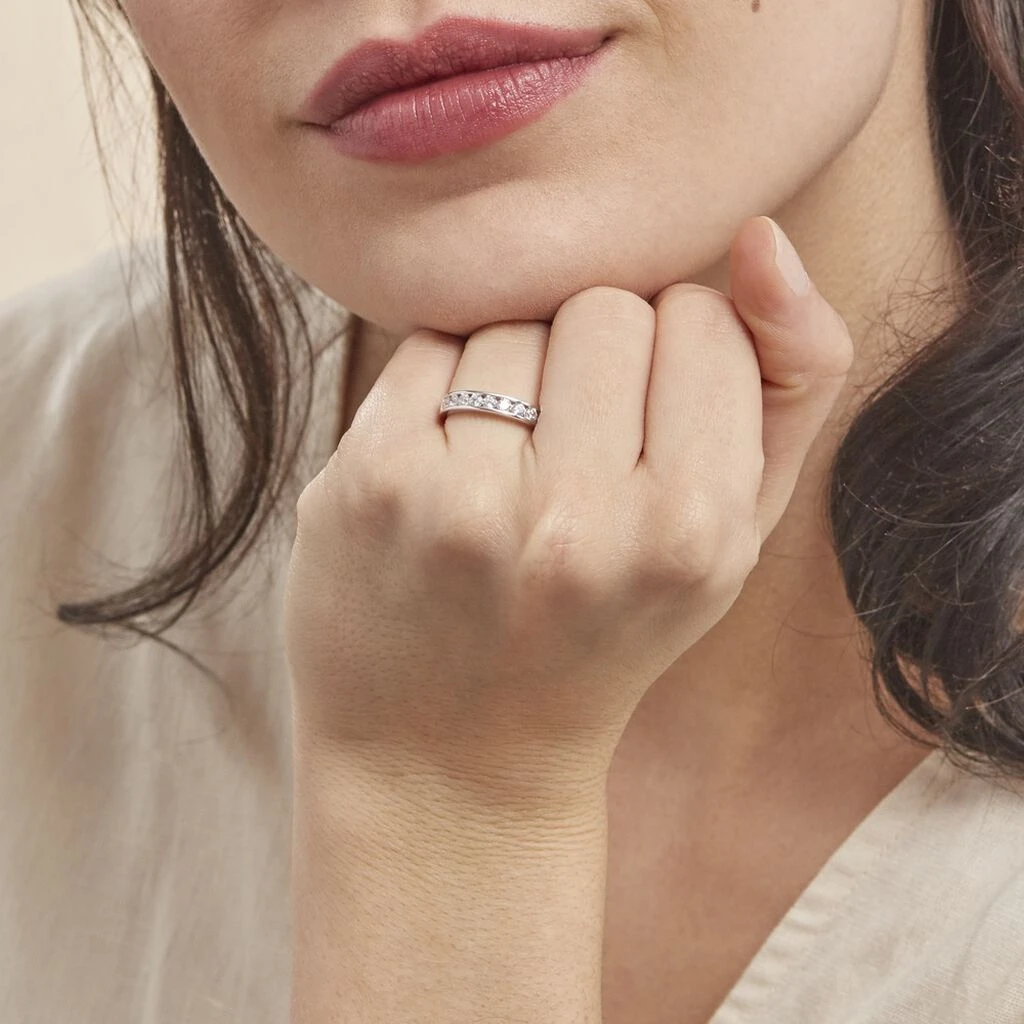 Alliance Céllia Argent Blanc Oxyde De Zirconium 7 Alliance Céllia Argent Blanc Oxyde De Zirconium – Image 5
