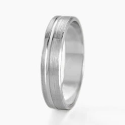 Alliance Abygail Ruban Plat Argent Blanc