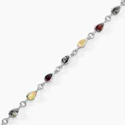 Bracelet Argent Blanc Weronika Ambre -Garmin Soldes FABFBID159 view1