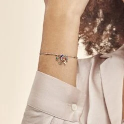 Bracelet Argent Blanc Niccolo Pierres Artificelles -Garmin Soldes FABFBLD001 model1