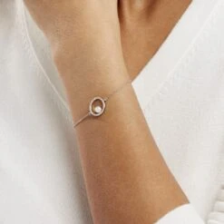 Bracelet Marthe Argent Blanc Perle De Culture Et Oxyde De Zirconium -Garmin Soldes FABFBU2500 model1