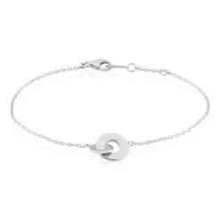 Bracelet Anjeza Argent Blanc