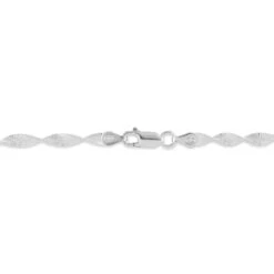Bracelet Ciana Torsade Diamante Argent Blanc -Garmin Soldes FABFBW00H1 view2