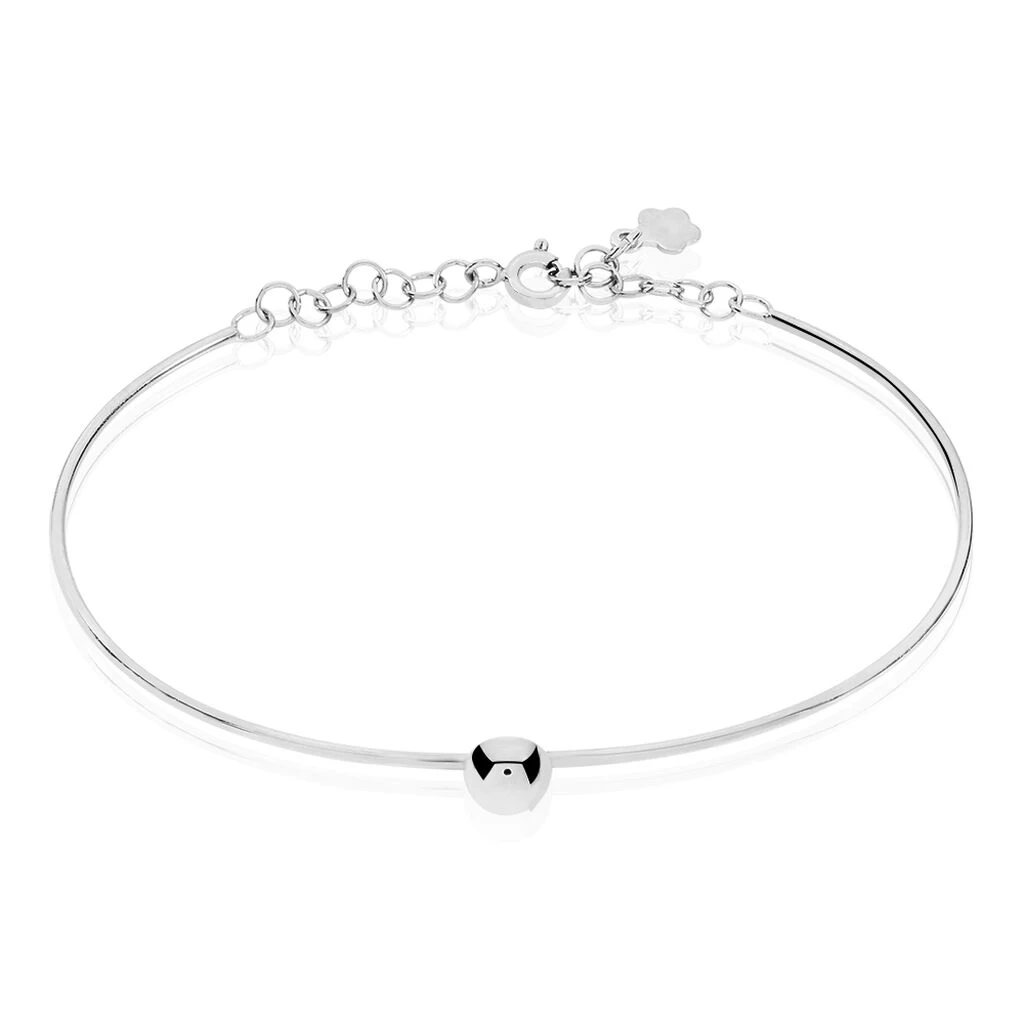 Bracelet Jonc Bilao Argent Blanc 3 Bracelet Jonc Bilao Argent Blanc