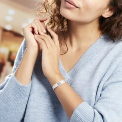 Bracelet Jonc Ayo Argent Blanc 7 Bracelet Jonc Ayo Argent Blanc -Garmin Soldes FABFBW011N model0