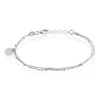 Bracelet Argent Blanc Mireio