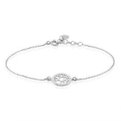 Bracelet Argent Blanc Vroon