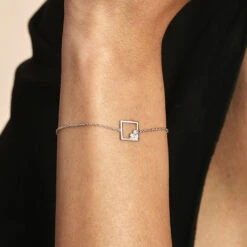 Bracelet Argent Mettild Oxydes De Zirconium -Garmin Soldes FABFBW01AA model1