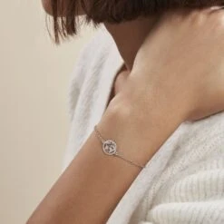 Bracelet Argent Blanc Colombina -Garmin Soldes FABFBW01BL model0