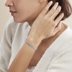 Argent Blanc Elae Maille Tresse -Garmin Soldes FABFBW01C1 model0