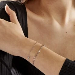 Bracelet Abbie Argent Blanc -Garmin Soldes FABFBW0803 model1