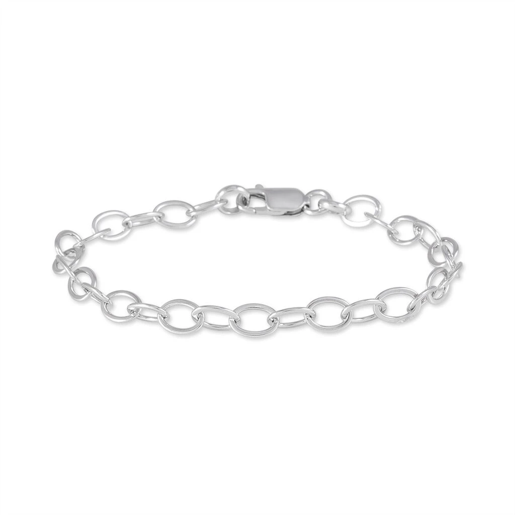 Bracelet Carola Maille Jaseron Argent Blanc 3 Bracelet Carola Maille Jaseron Argent Blanc