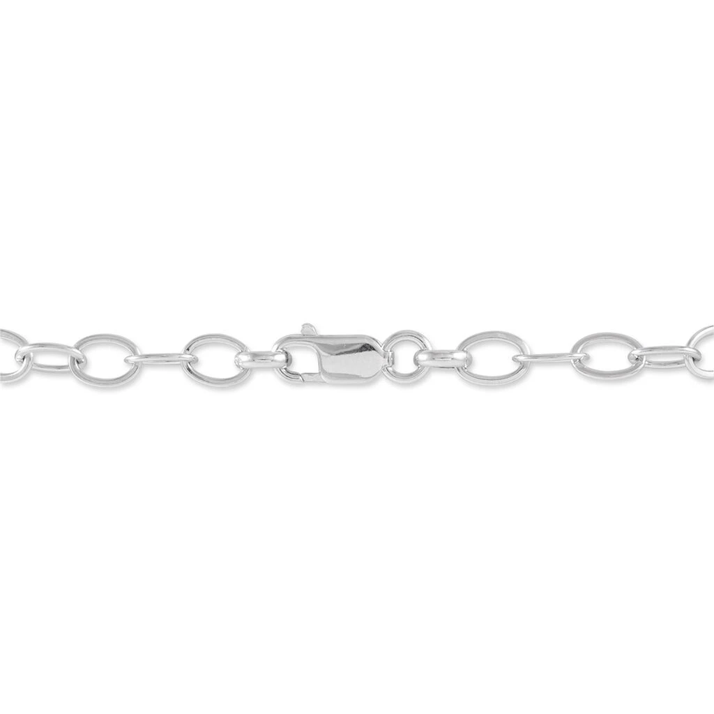 Bracelet Carola Maille Jaseron Argent Blanc 5 Bracelet Carola Maille Jaseron Argent Blanc – Image 3