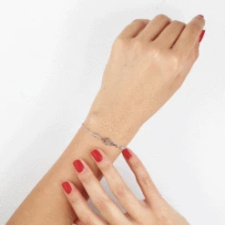 Bracelet Angelika Argent Blanc Pierre De Synthese -Garmin Soldes FABFBXB173 view2