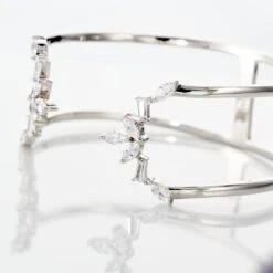 Bracelet Jonc Mahely Argent Blanc Oxyde De Zirconium -Garmin Soldes FABFBZB105 view2