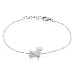 Bracelet Adalbert Argent Blanc Oxyde De Zirconium