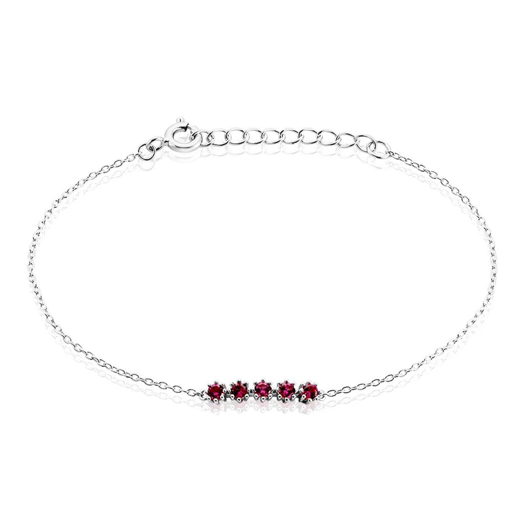 Bracelet Karrie Argent Blanc Oxyde De Zirconium 3 Bracelet Karrie Argent Blanc Oxyde De Zirconium