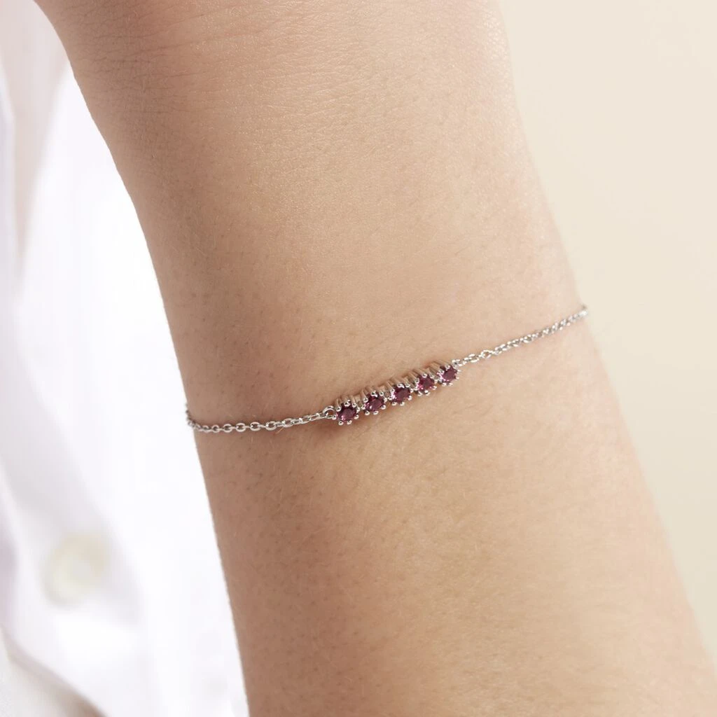 Bracelet Karrie Argent Blanc Oxyde De Zirconium 6 Bracelet Karrie Argent Blanc Oxyde De Zirconium – Image 4