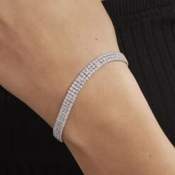 Bracelet Anthia Argent Blanc Oxyde De Zirconium -Garmin Soldes FABFBZW02E model1