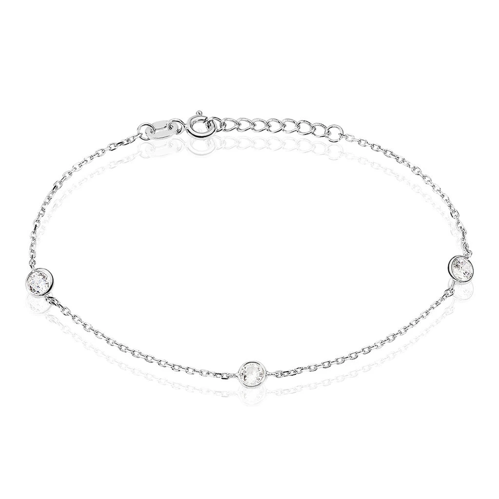 Bracelet Venda Argent Blanc Oxyde De Zirconium 3 Bracelet Venda Argent Blanc Oxyde De Zirconium
