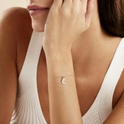 Bracelet Astre Argent Blanc Oxyde De Zirconium -Garmin Soldes FABFBZW093 model1