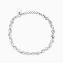 Bracelet Anka Argent Blanc Oxyde De Zirconium