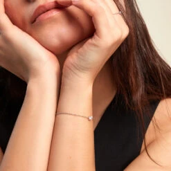 Bracelet Argent Lylwenn Oxydes De Zirconium -Garmin Soldes FABFBZW0VH model0