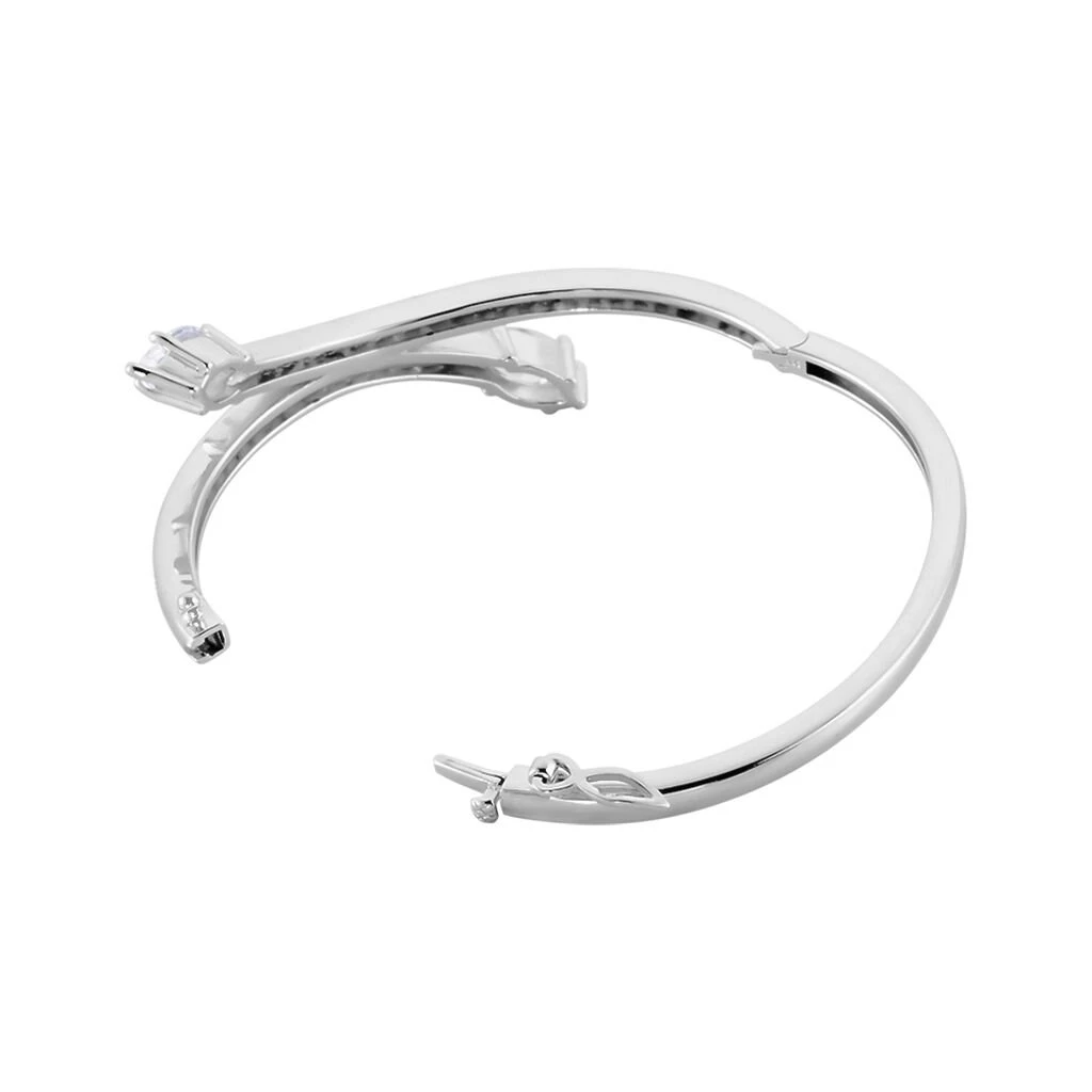 Bracelet Jonc Argent Nevarte Oxydes De Zirconium 4 Bracelet Jonc Argent Nevarte Oxydes De Zirconium – Image 2