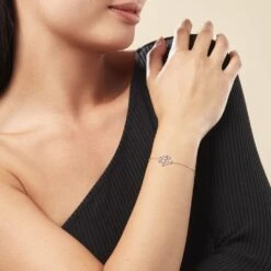 Bracelet Argent Shandelle Oxydes De Zirconium -Garmin Soldes FABFBZW0WR model0