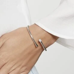 Bracelet Jonc Vivo Argent Oxyde De Zirconium -Garmin Soldes FABFBZW0X7 model1