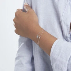 Bracelet Shone Argent Oxyde De Zirconium -Garmin Soldes FABFBZW0XR model0