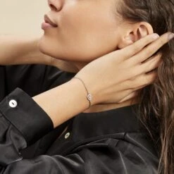 Bracelet Argent Blanc Andromeda Oxydes De Zirconium -Garmin Soldes FABFBZW12G model0