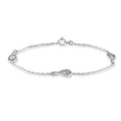 Bracelet Lorenda Argent Blanc Oxyde De Zirconium