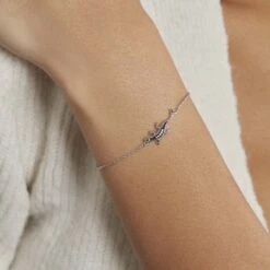 Bracelet Oya Argent Blanc Oxyde De Zirconium -Garmin Soldes FABFBZW433 model1