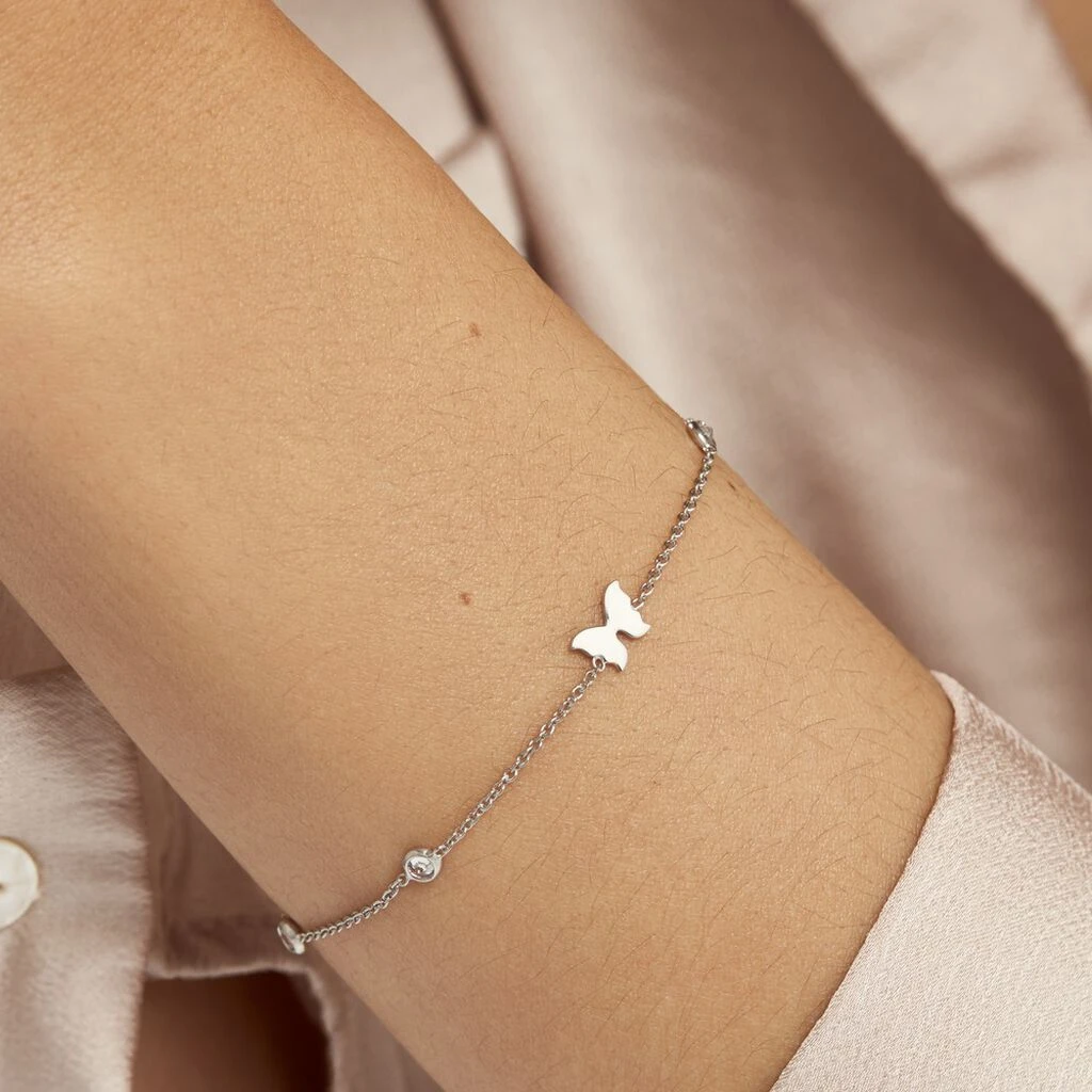 Bracelet Rana Argent Blanc Oxyde De Zirconium 6 Bracelet Rana Argent Blanc Oxyde De Zirconium – Image 4