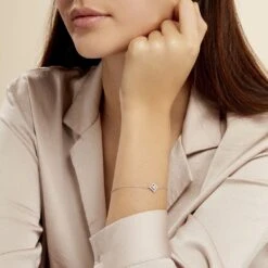 Bracelet Abigail Argent Blanc Oxyde De Zirconium -Garmin Soldes FABFBZW624 model0